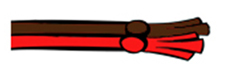 Capoeira Cork EDC brown-red cordao