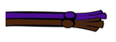 Capoeira Cork EDC purple-brown cordao